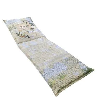 Obrázok produktu pre Matrac 190x60x5 cm na záhradné lehátko 2953-05 - pohodlný vonkajší matrac na relaxáciu, olivový