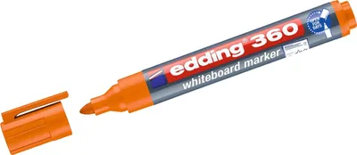 Image de Marqueur pour tableaux blancs edding 360 rechargeable 1,5-3mm orange Paquet de 10 pièces