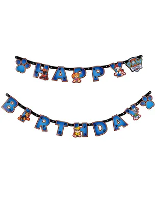 Obrázek produktu pro Amscan 728.9903823, Vlajkový banner, Papír, Vícebarevný, Narozeniny, Paw Patrol, 1798 mm