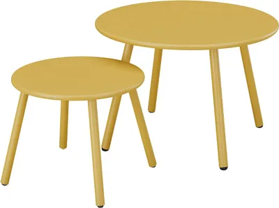 Produktbild von Garten-Beistelltische - Metall - Senfgelb - MIRMANDE von MYLIA