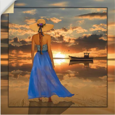 Produktbild von ARTland Wandbild, selbstklebend Sommergefühle Größe: 100x100 cm