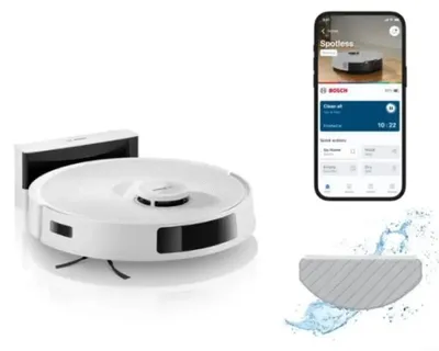 Zdjęcie produktu dla Bosch BCRC1W, Bez worka, Biały, Okrągły, 0,4 l, Ładowanie, 0,22 l