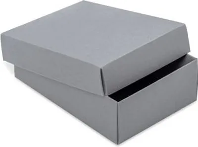 Produktbild von Dekorative Geschenkbox Karton 140x100x47mm Grau S 10 Stück