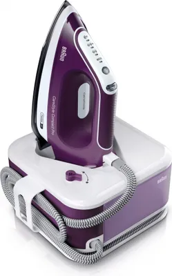 Produktbild von Braun IS 2577 VI CareStyle Compact Pro - Dampfbügelstation - violett/weiß