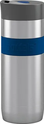 Produktbild von Boddels Thermobecher KOFFJE 0,37l nachtblau, Blau, Grau, Polypropylen, Silikon, Edelstahl, Edelstahl, Kaffee, 4 h, 8 h