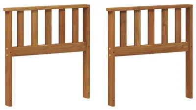 Image de Accoudoirs 2 pcs Marron 60 x 6 x 61 cm Bois d'ingénierie