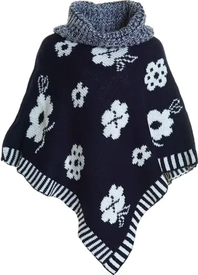 Produktbild von BEZLIT Mädchen Poncho mit Rollkragen Blau 104