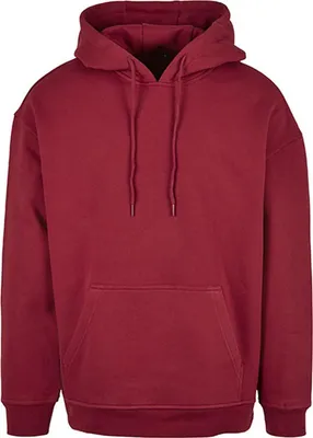 Produktbild von Build Your Brand Basic BB006 | Basic Oversize Hoody Kängurutasche Übergroßer Schnitt - Farbe: Burgundy - Größe: XL