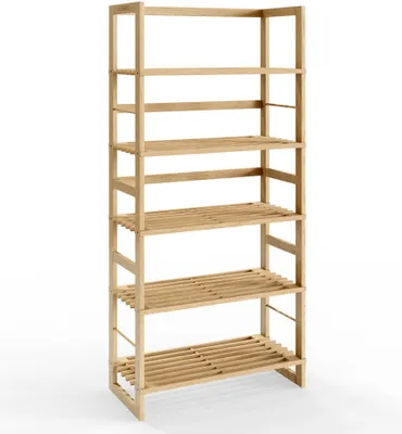 Produktbild von Stojanový policový regál Öland 58 x 27 x 135,5 cm pravé lazurované dřevo hnědé