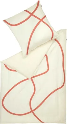 Produktbild von MUSTERRING Satin Bettwäsche ARTSY Orange 155 x 220 cm