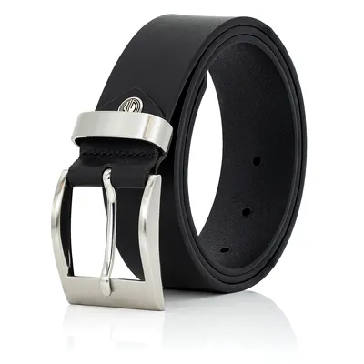 Produktbild von LINDENMANN Leder-Gürtel Herren 40 mm breit, Gürtel Herren Vollrindleder schwarz, Größe / Size:95, Farbe / Color:schwarz