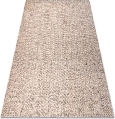 Produktbild von ANDRE 1577 Waschteppich Fischgrät Anti-Rutsch - beige beige 120x170 cm