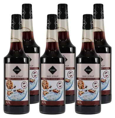 Produktbild von Rioba Chocolate Cookie Syrup (6 x 0,7L)
