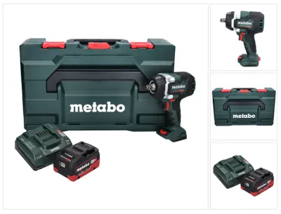 Obrázok produktu pre Akumulátorový rázový uťahovák Metabo SSW 18 LTX 800 BL 18 V 800 Nm 1/2" bezkartáčový + 1x akumulátor 5,5 Ah + nabíjačka + metaBOX