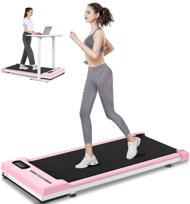 Produktbild von Laufbänder Walking Pad - Elektrisches 2.5PS Laufband für den Heimgebrauch bis zu 120KG - 1-8 km/h - LED Display - pink