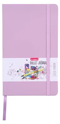 Produktbild von Bruynzeel Bullet Journal lila Notizbuch 13x21cm 140g/m² kreativ