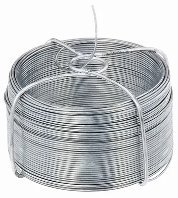Image de Alberts 530471 Bobine de fil de fer, galvanisé, fil Ø 1,1 mm, longueur 50 m, set de 2 pièces