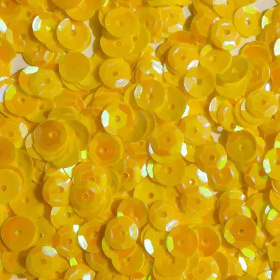 Produktbild von Oblique Unique 1400 Pailletten Konfetti gewölbt gelb