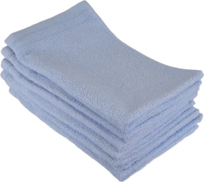 Produktbild von Set UNI Frottierhandtücher hellblau 30x50 cm - 6 Stück