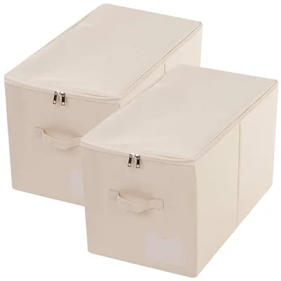Immagine prodotto di Cesto di grandi dimensioni con coperchio, 56 x 32 x 33 cm, color beige