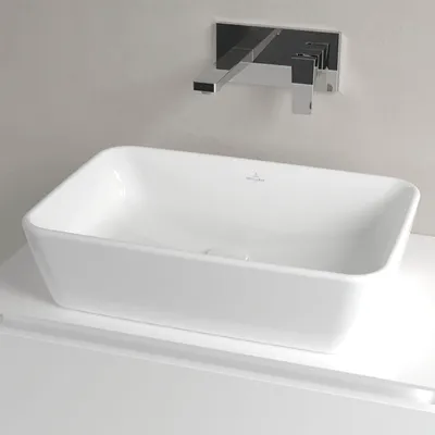 Zdjęcie produktu dla Villeroy & Boch Architectura - Umywalka nablatowa, 600x405 mm, z przelewem, biel alpejska 5A276001