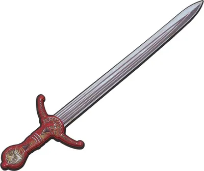 Ritter Schwert 50 cm lang in Metall-Optik aus Schaumstoff für Kinder Rollenspiel Kostüm-Zubehör Fasching Karneval Mottoparty Kinderfasching Kindergeburtstag