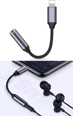 Zdjęcie produktu dla Adapter audio z wtykiem Lightning – kabel Lightning – adapter – słuchawki z wtykiem Lightning – czarny