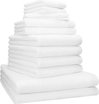 Produktbild von Betz Berlin Handtuch-Set 12-teilig – 100% Baumwolle – ®  – – Duschtücher, Handtücher, Gästetücher & Waschhandschuhe Farbe Weiß