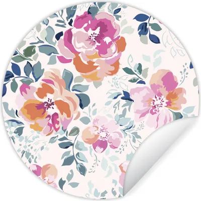 Produktbild von MuchoWow® - Tapetenkreis - Wandbild rund - Schlafzimmerdekoration - Wanddeko - runde Tapete - Kunst für zu Hause