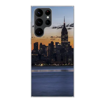 Produktbild von MuchoWow® Handyhülle Schutzhülle Hülle für Samsung Galaxy S22 Ultra New York - Skyline - Amerika Silikon Softcase Handy Hülle - Abbildung
