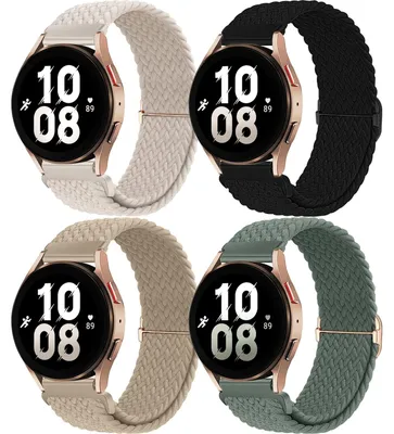 Productafbeelding van Chinbersky 22mm nylon gevlochten horlogeband, compatibel met de Samsung Galaxy Watch 3