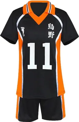 Produktbild von Kostüm Verkleidung Haikyuu Cosplay Anime T-Shirt Volleyball-Shorts XXL