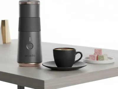 Produktbild von Arcadia Go die weltweit erste wiederaufladbare, tragbare türkische Kaffeemaschine