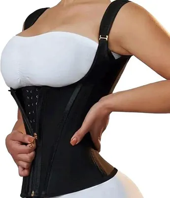 Produktbild von Schlankheitsweste für Frauen, sexy, komprimierend, Skinny-Fit, mit Kragenverschluss, Bauchkontrolle, Figurtrimmer