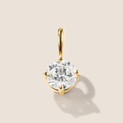 Produktbild von 1 Anhänger 750/- Gelbgold mit einem Brillant 0,55 F/IF