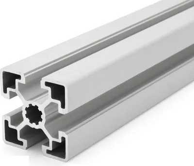Produktbild von Länge 800mm - Aluminiumprofil 45x45L B-Typ Nut 10 (leicht), silber eloxiert. Aluminium Profil 45x45 Alu Profil 45 x 45 Montage- Systemprofil