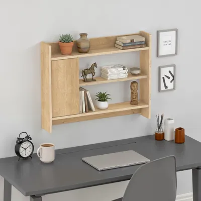 Produktbild von Decortie Fleet Wandschrank Hängeschrank Eiche 85x14,7x66 cm