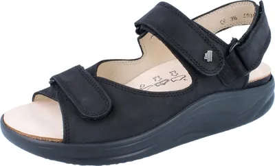 Zdjęcie produktu dla Finn Comfort Corinth (czarny) - sandał damski, wygodna / luźna wkładka, czarny