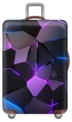 Image de Housse de protection élastique pour valises, compatible avec les valises à roulettes, taille XL (29-32 pouces)