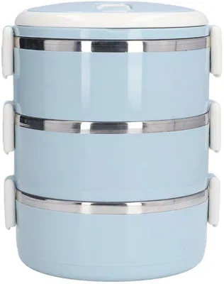 Produktbild von Famanu Thermos Lunchbox für warme Speisen - Blau