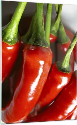 Produktbild von Bilder auf glas - Einteilig - Gemüse würzig Chili - 70x100cm - Glasbilder - Wandbilder - Bilder - zum Aufhängen bereit - Wanddekoration aus Glas - Glas Bilder - Wandbild auf Glas - GPA70x100-1135