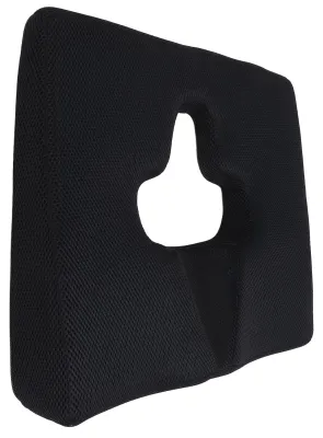 Orthopädisches Sitzkissen mit Gel & Memoryschaum, Schwarz