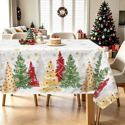 Tischdecke Rechteckig Gold 140x180 cm Polyester