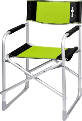 Image de Famanu : Chaise pliante vert et noir - Confortable pour le camping et le jardin
