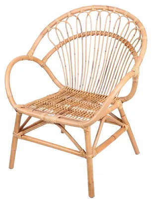 Image de Fauteuil en rotin INDIE - Naturel - Rotin - L 69 x P 64.5 x H 87 cm