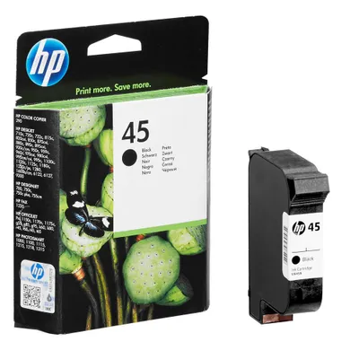Image de HP 45 - 51645A - Cartouche d'encre / Noir (42 ml)