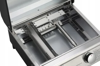 Zdjęcie produktu dla Stołowy Grill Gazowy Turystyczny El Fuego Jesolo Z Szybą 6Kw Stal+Reduktor