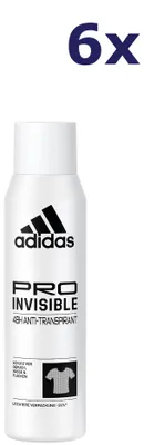 Produktbild von 6x Adidas Pro Invisible Deodorant, 200 ml