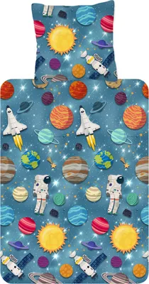 Produktbild von ESPiCO Bettwäsche Trendy Bedding Spaceworld Flanell 135 cm x 200 cm