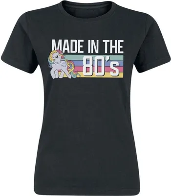 Produktbild von My Little Pony T-Shirt Damen the 80's schwarz L